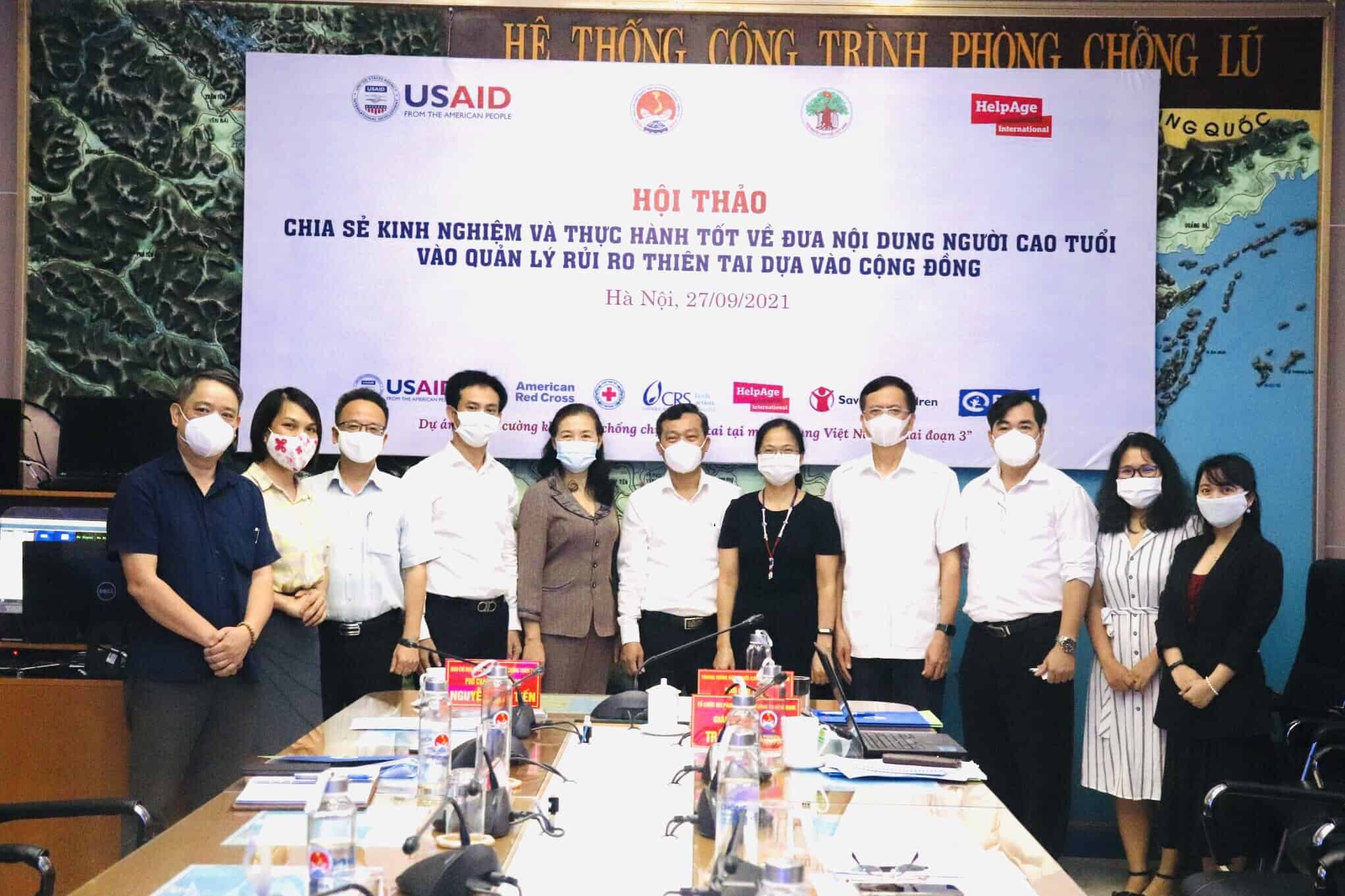 Hội thảo trực tuyến quốc gia “Chia sẻ kinh nghiệm và thực hành tốt về đưa nội dung NCT vào quản lí rủi ro thiên tai dựa vào cộng đồng”