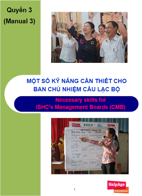 Quyển 3: Một số kỹ năng cần thiết cho Ban chủ nhiệm Câu lạc bộ