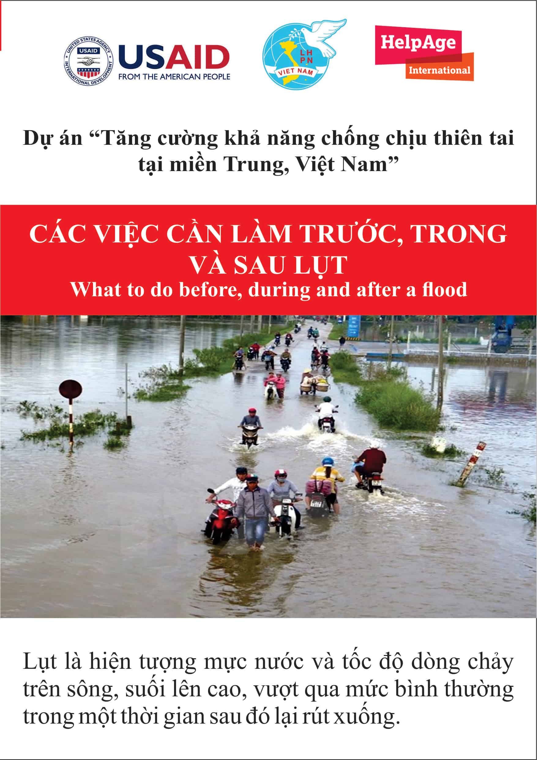 Các việc cần làm trước, trong và sau lụt