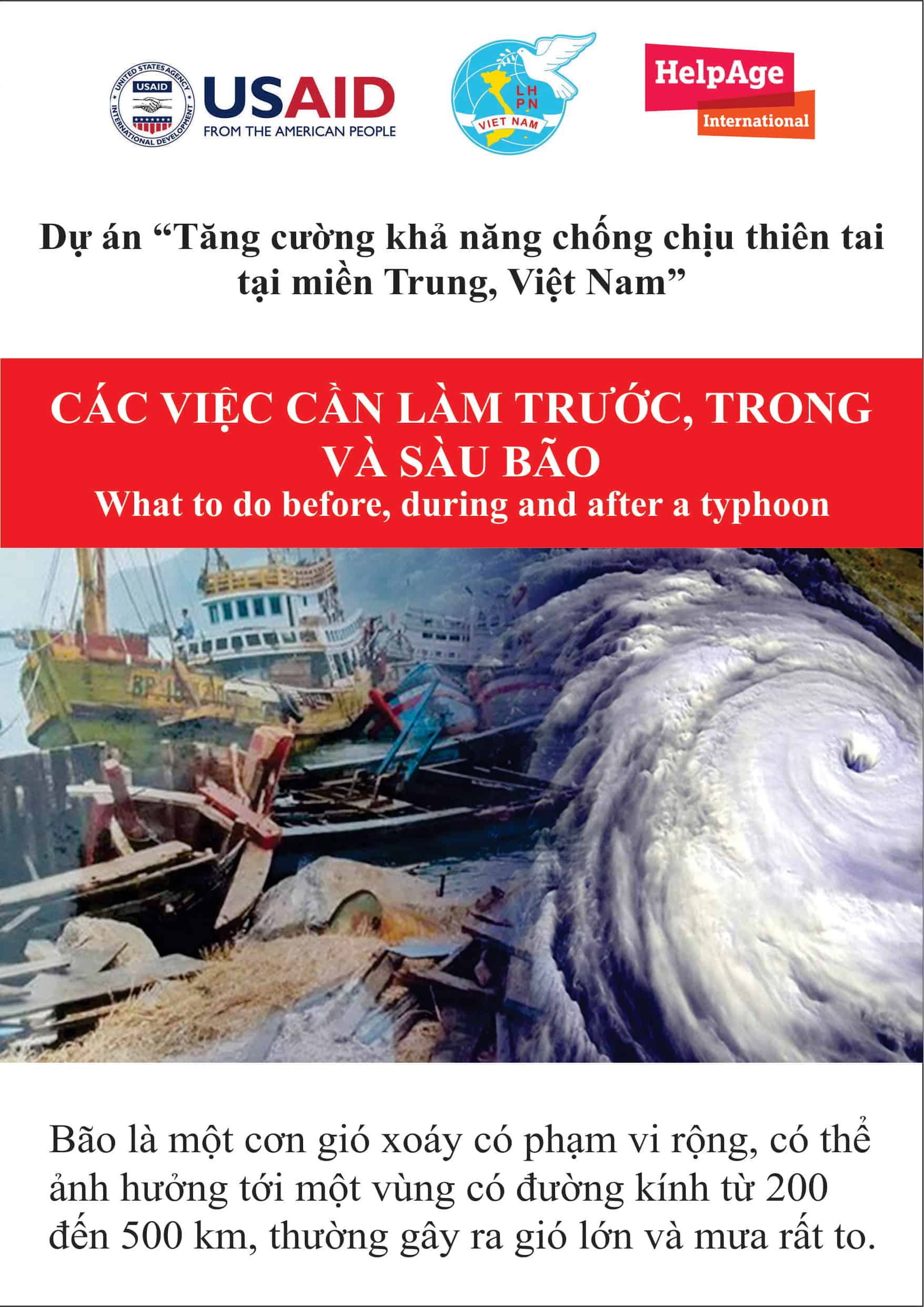 Các việc cần làm trước, trong và sau bão